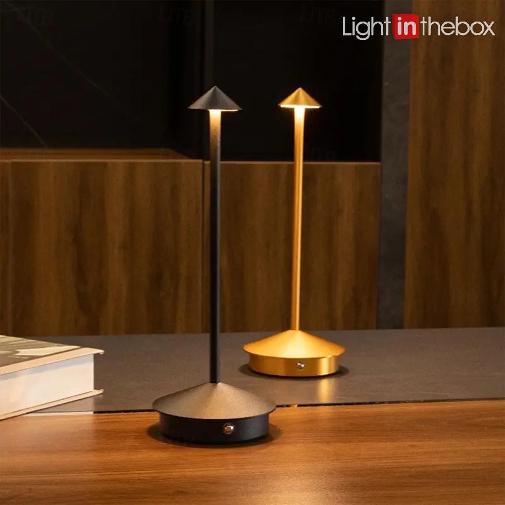 Light In The Box Modern Rechargeable Table Lamp Creative Dining Touch Led Night Lamp For Hotel Bar Coffee Decor Desk Lamp Dimmer Home Lighting 2025 - $55.99 –P1