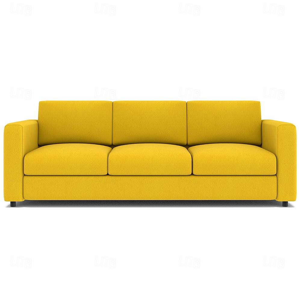3-Seat Sofa Cover 100% Cotton Solid Color Quilted Slipcovers VIMcover LITB PRIME cover 2025 - $397.29 –P6