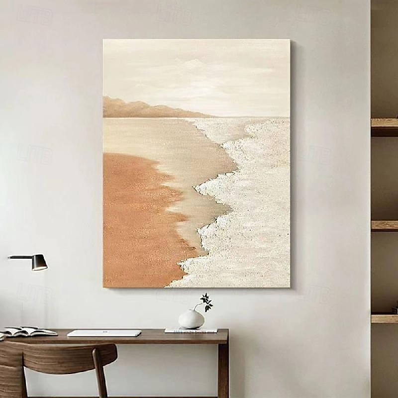 海と空の風景 油絵 ハンドメイド インテリア キャンバス 風景画
