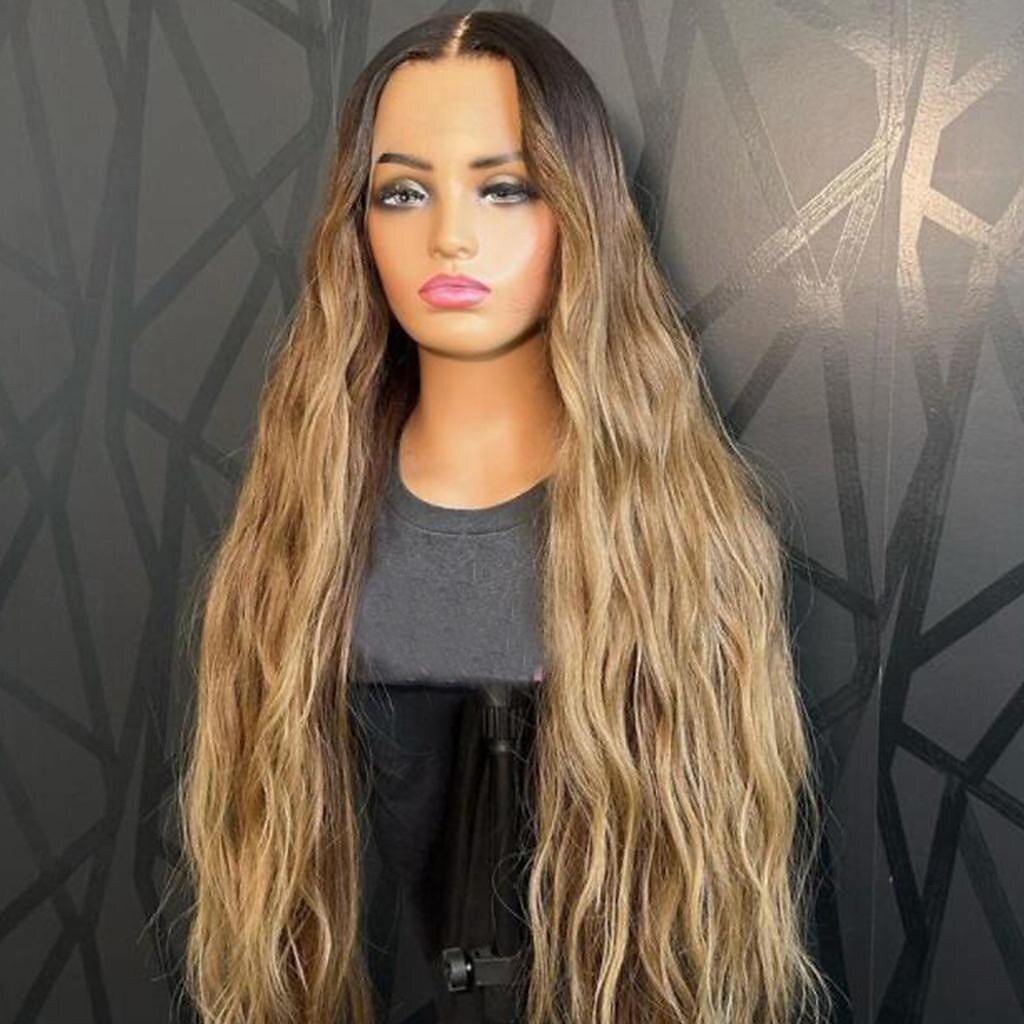 Perruque Cheveux Naturel Rémy 13x4 devant en dentelle Cheveux Vietnamiens Ondulation Multicolore Partie médiane Femme Densité 130% 150% Cheveux Colorés Mèches Colorées / Balayées 100% vierge Pré-plumé de 2025 ? $213.69 –P4
