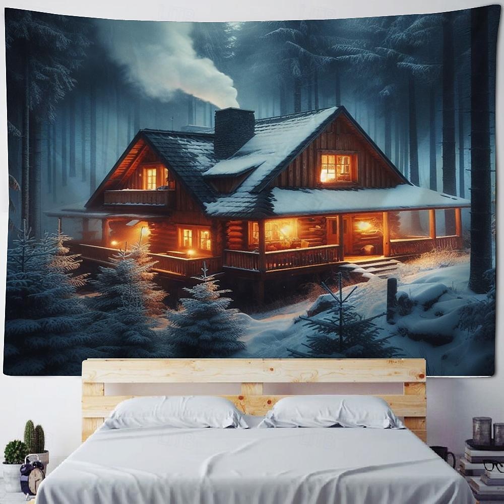 Природа сельской местности вид висит гобелен стены искусства большой гобелен фреска декор фотография фон одеяло занавеска дома спальня гостиная украшения фермерский дом 2026 - $17.99 –P14