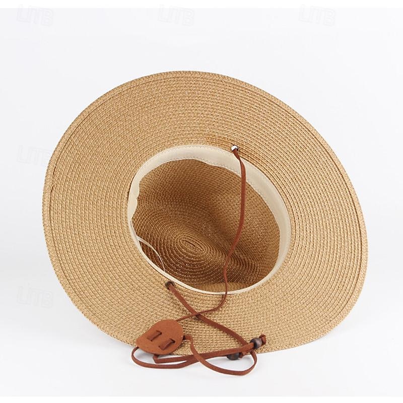 Damen Hut Strohhut Sonnenhut Tragbar Sonnenschutz Atmungsaktiv Strasse Täglich Wochenende Reine Farbe Einfarbig 2025 - $9.49 –P5