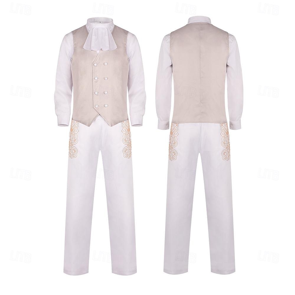 عتيق / معتق روكوكو العصر النابليوني معطف بنطلون ملابس نابليون ملابس تنكرية رجالي رويال عيد الرعب مهرجان حفلة تنكرية حفل / مساء كرنفال البندقية بالغين ربطة عنق معطف قميص 2026 - $108.99 –P2