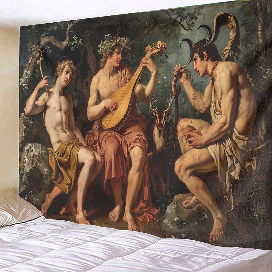 Apollo deus trippy mitologia grega pendurado tapeçaria arte da parede grande tapeçaria mural decoração fotografia pano de fundo cobertor cortina casa quarto sala de estar decoração de 2025 por $16.99 –P12