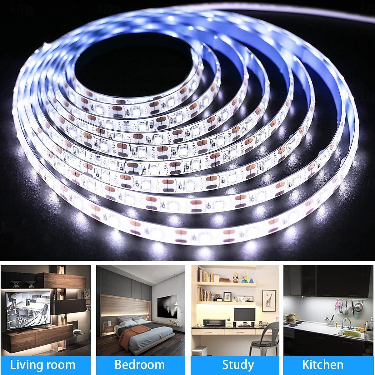 High Brightness Flexible LED Strip Light, Outdoor Waterfproof Strip Light USB or Battery Powered 5V 5050 SMD Multicolor Optional Indoor and Outdoor Activity Computer TV Background Wardrobe Bar Counter 2025 - $8.49 –P4
