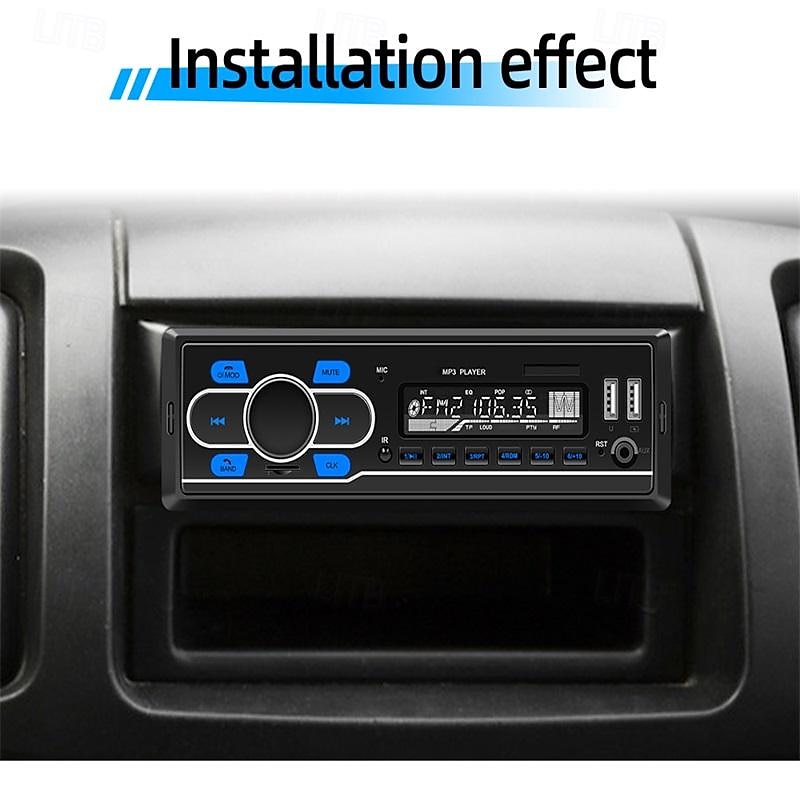 1din DAB 12V Car Radio Autoradio Bluetooth/FM/USB/SD/AUX-in Stereo AI Voice Colorful Lights In-dash Car MP3 Player D3300 2025 - $87.99 –P3