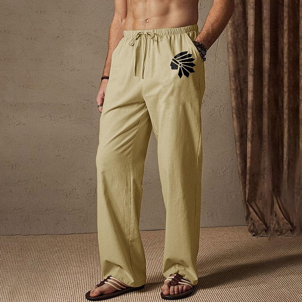 Per uomo Pantaloni estivi Vita elastica Pop art Comfort Lunghezza intera Esterno Abbigliamento di strada Festività Hawaiano Nero Bianco Media elasticità del 2025 a GBP £20 –P1