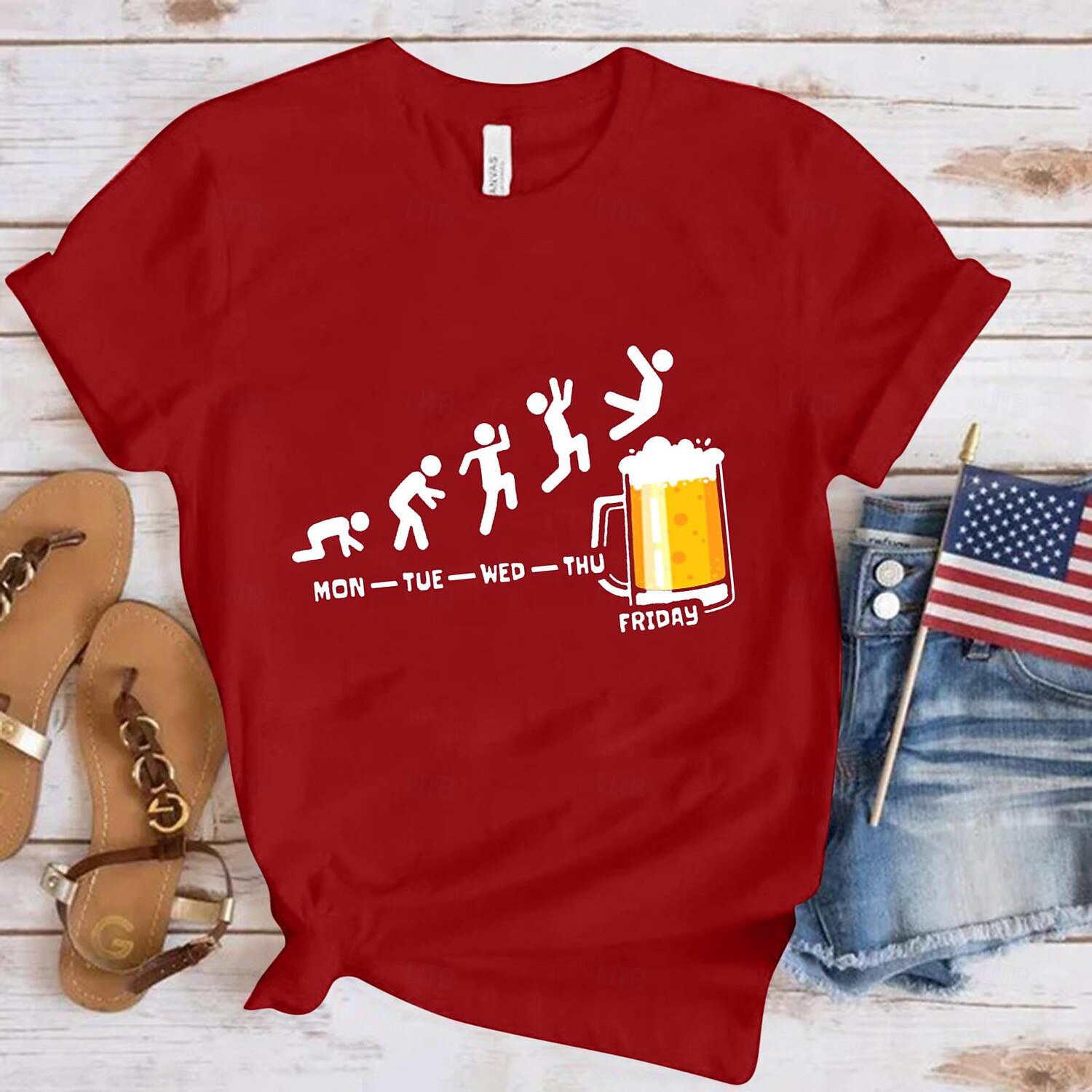 Beer Cosplay Costume T-shirt Print Beer Classic Street Style For Women's Adults' Carnival Oktoberfest Beer Hot Stamping Party Casual Daily 2025 - $17.49 –P2