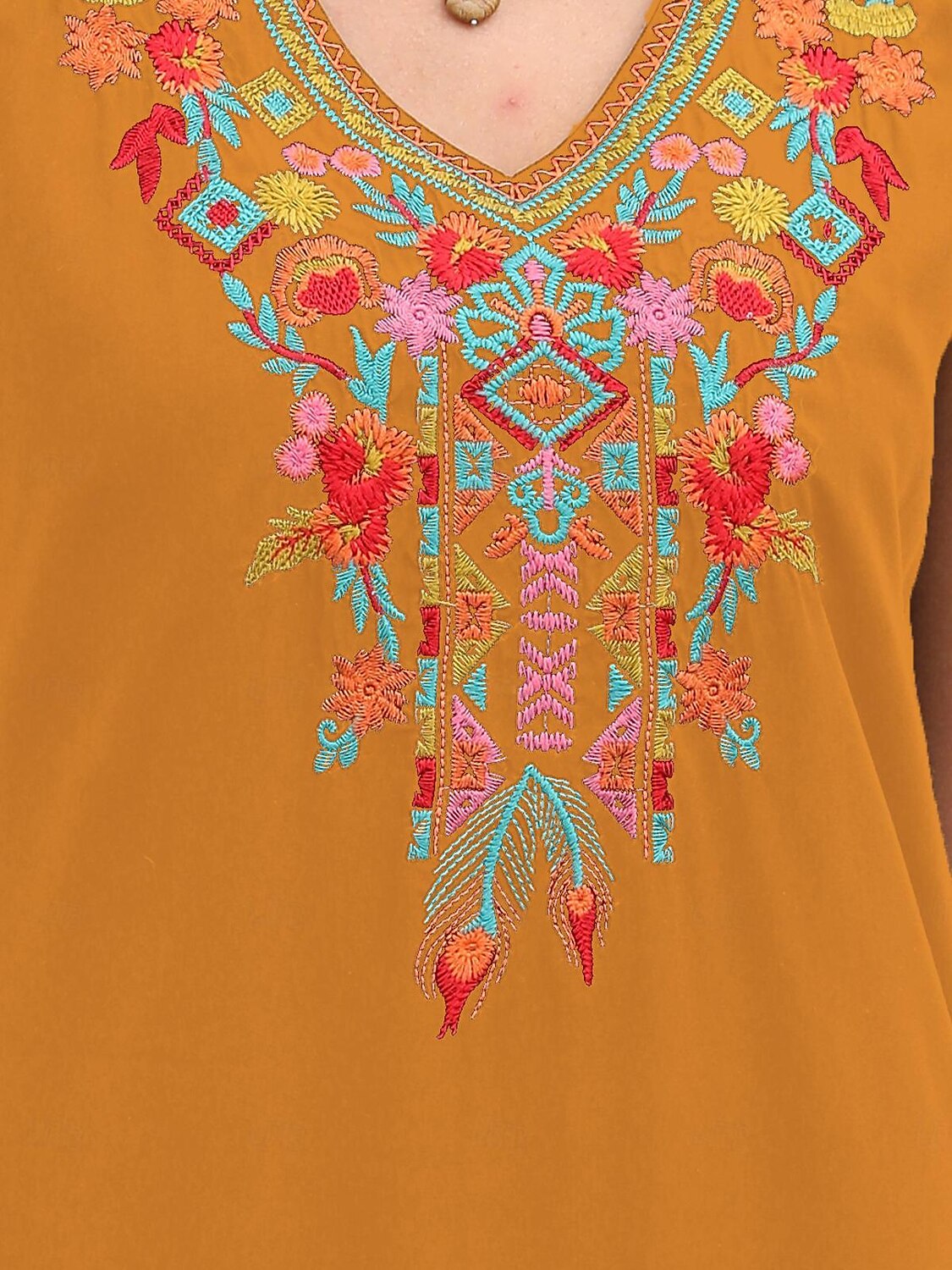 Dam Svart klänning Mini klänning Broderad Cocktailfest Datum Semester Ledigt Boho V-hals Kortärmad Fjäril Svart Vit Orange Färg 2025 - $29.99 –P19