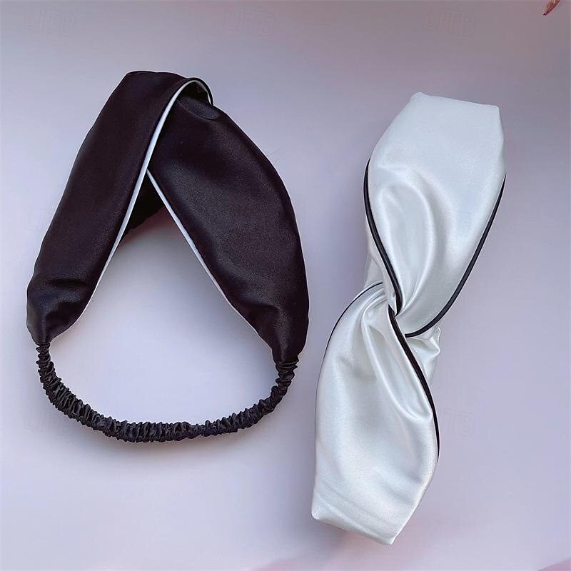 Real Mulberry Silk Headband for Women Elastic Silky Head Band for Thick, Curly Hair Non Slip, No Crease Fashion Headband  Silk Headband for Sleeping, Hair Band for Washing Face 2026 - $6.99 –P1