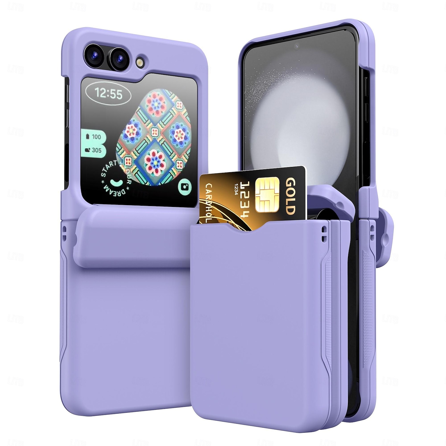 telefono Custodia Per Samsung Galaxy Z Flip 7 Z Flip 5 Z Flip 4 Z Flip 3 Copertura Posteriore Slot per Carte Resistente agli urti Retrò PC del 2025 a $17.99 –P1