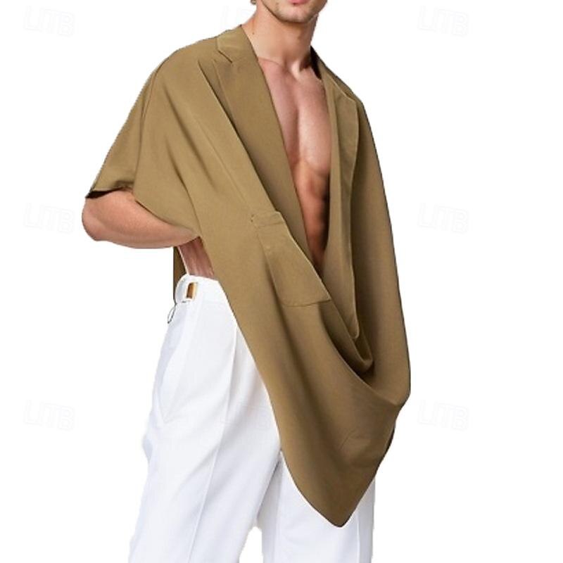 Herren Tank Top Weste Unterhemd Ärmelloses Shirt Ärmellos Revers Frühling & Sommer Einfach Mode Designer Basic Fronttasche Urlaub Straße Ausgehen Schwarz Khaki Dunkelblau Top T-Shirt für Herren 2025 - $25.99 –P2