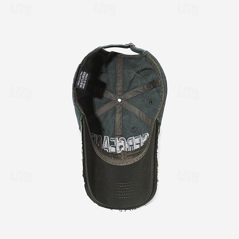 Voor heren Baseballpet Zonnehoed Trucker Hoed Zwart Wijn Katoen Geborduurd Modieus Casual Straat Dagelijks Brief Verstelbaar Zonbescherming Ademend 2026 - $7.49 –P6