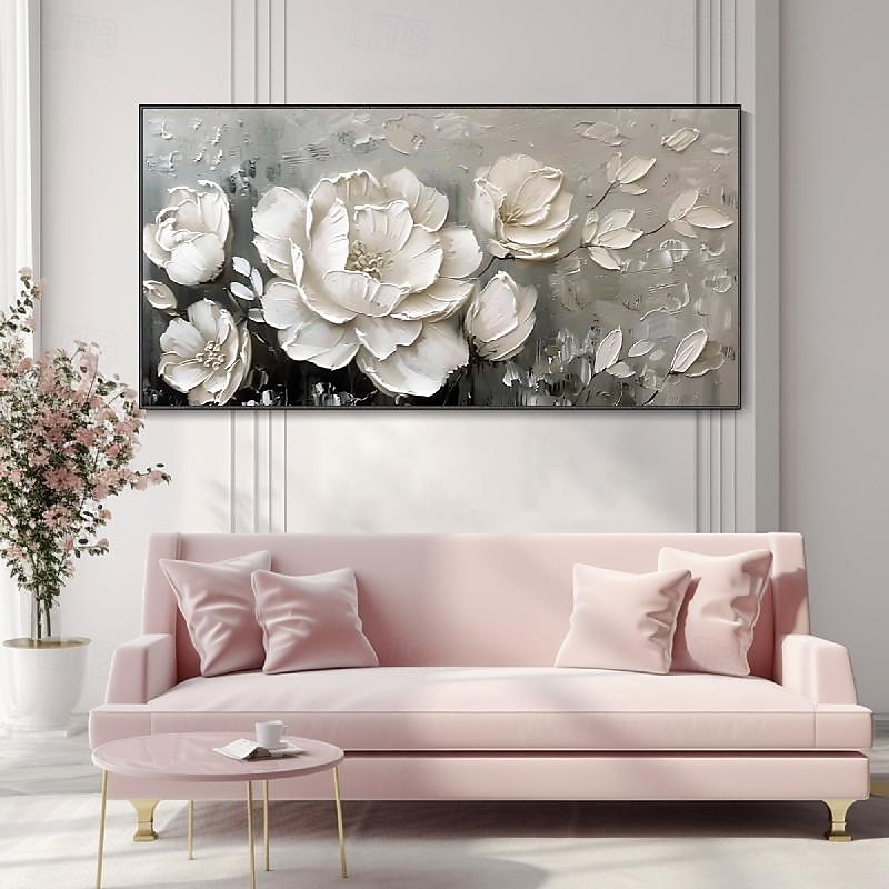 pictură în ulei forală pictură manuală abstractă artă cu flori 3d pictură în ulei pe pânză pictură în ulei peisaj natural realizat manual decorarea casei pictură în ulei cu flori de trandafir artă 2026 - $69.99 –P5