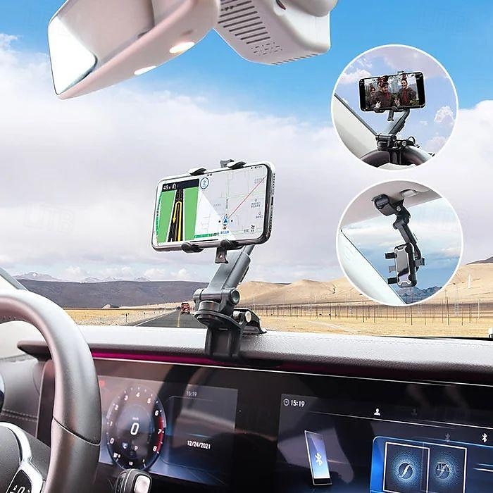 2025年 車用電話ホルダーマウント、360度回転ダッシュボード電話ホルダーアップグレードクリップは落ちません、車用電話マウント  コレクション – $25.99 –P7