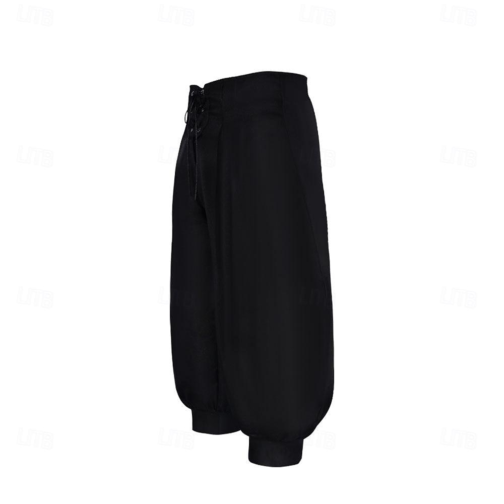 Retro Vintage Mittelalterlich 17. Jahrhundert Maskerade Piratenhose Pirat Wikinger Kostüm Herren Keltisch Seeräuber Halloween Karneval Maskerade Party / Abend Erwachsene Hose 2026 - $35.99 –P6