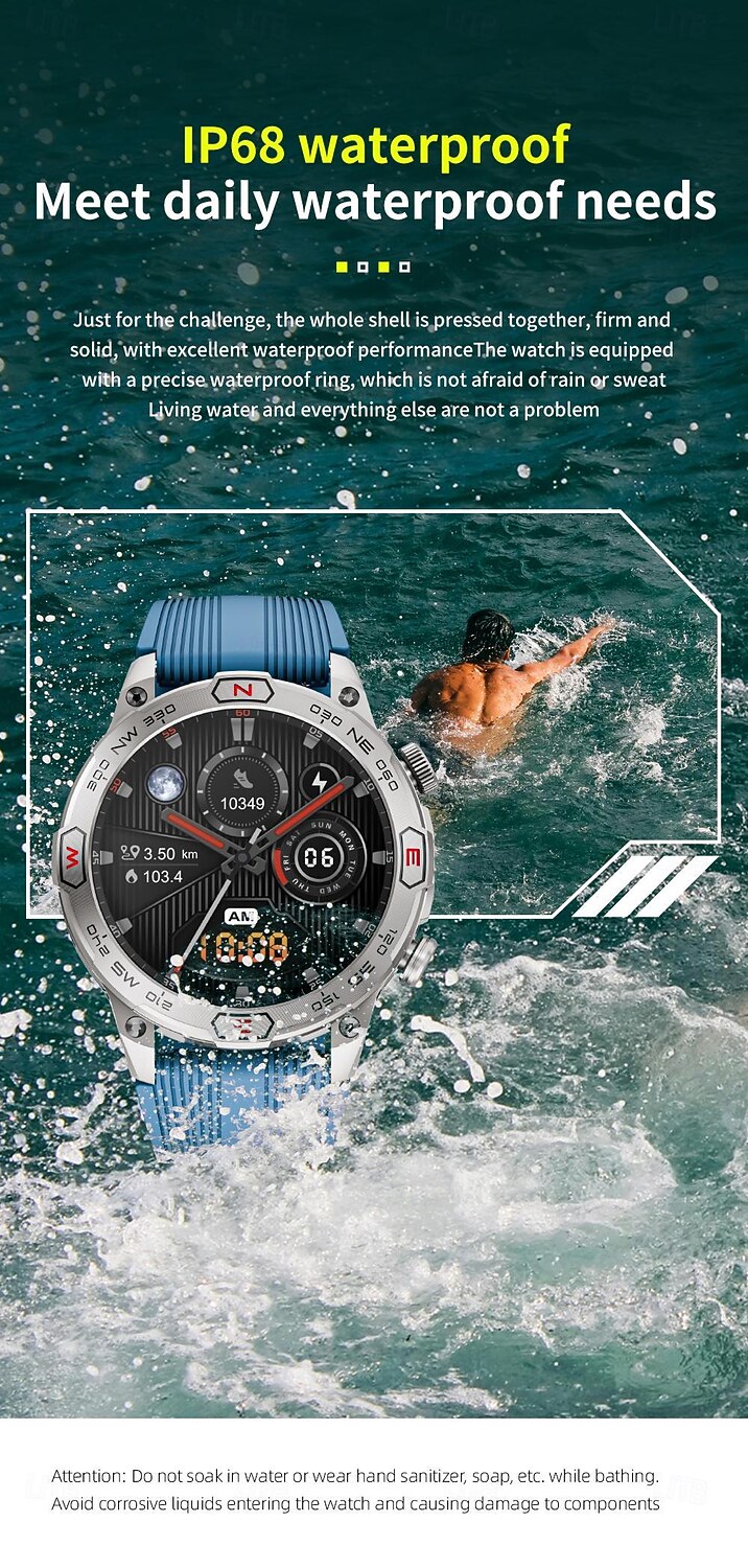 LOKMAT ZEUS 7 PRO Smart Watch 1.43 inch Smartwatch Fitness Running Watch Bluetooth Pedometer Call Reminder Activity Tracker Compatible with Android iOS Women Men Long Standby Hands-Free Calls 2025 - $57.99 –P5