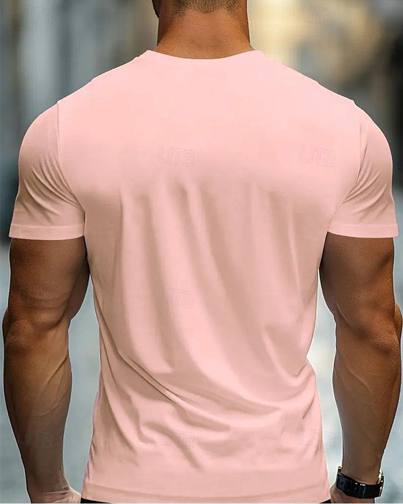 Men's T Shirt Tee Short Sleeve Shirt Tee Top Short Sleeve Crew