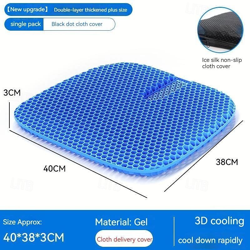 FYAUTOPER Car honeycomb gel cushion summer cool pad Single car pad silicone breathable ice pad butt pad summer truck seat pad 2025 - $29.99 –P3