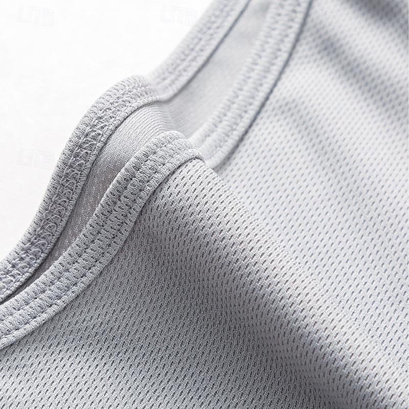 Homens Camiseta Colete de Trilha Sem Manga Com Capuz Malha Íntima Camisa sem mangas Colete superior Ao ar livre Secagem Rápida Macio Redutor de Suor Verão Poliéster Preto Branco Azul Marinho de 2026 por $12.99 –P12