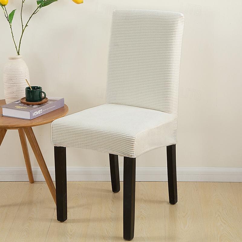 capa de cadeira de jantar resistente à água tecido de lã polar para capa de cadeira de sala de jantar capas elásticas capas de assento de cadeira de 2025 por $20.99 –P3