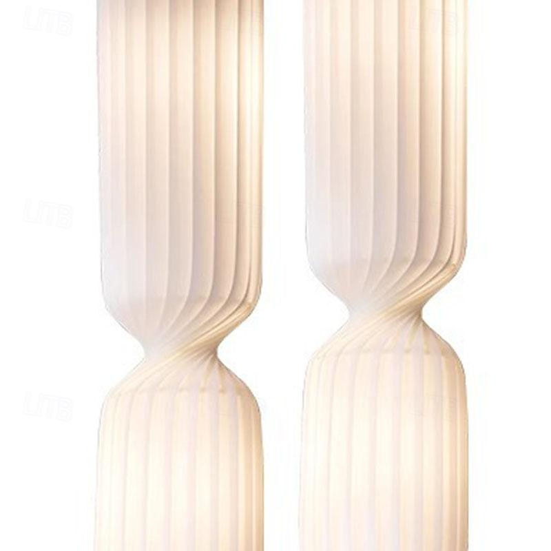 led-hanglamp 3-kleurig licht 25cm 1-licht zijde stof vintage kunst hanglamp voor keukeneiland café bar boerderij 110-240v 2025 - $499.99 –P5
