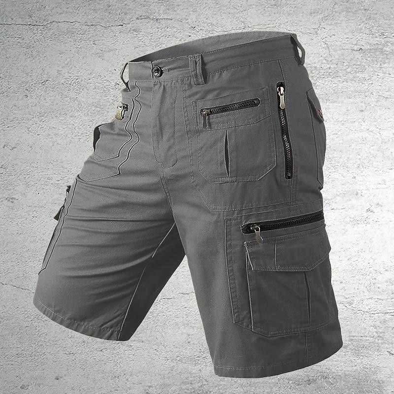 Homens Shorts táticos Bermuda Cargo Calção Shorts de Trilha Botões Bolso multi Tecido Vestível Curto Ao ar livre Diário Acampar e Caminhar Moda Clássico Preto Verde Claro de 2025 por $31.99 –P8