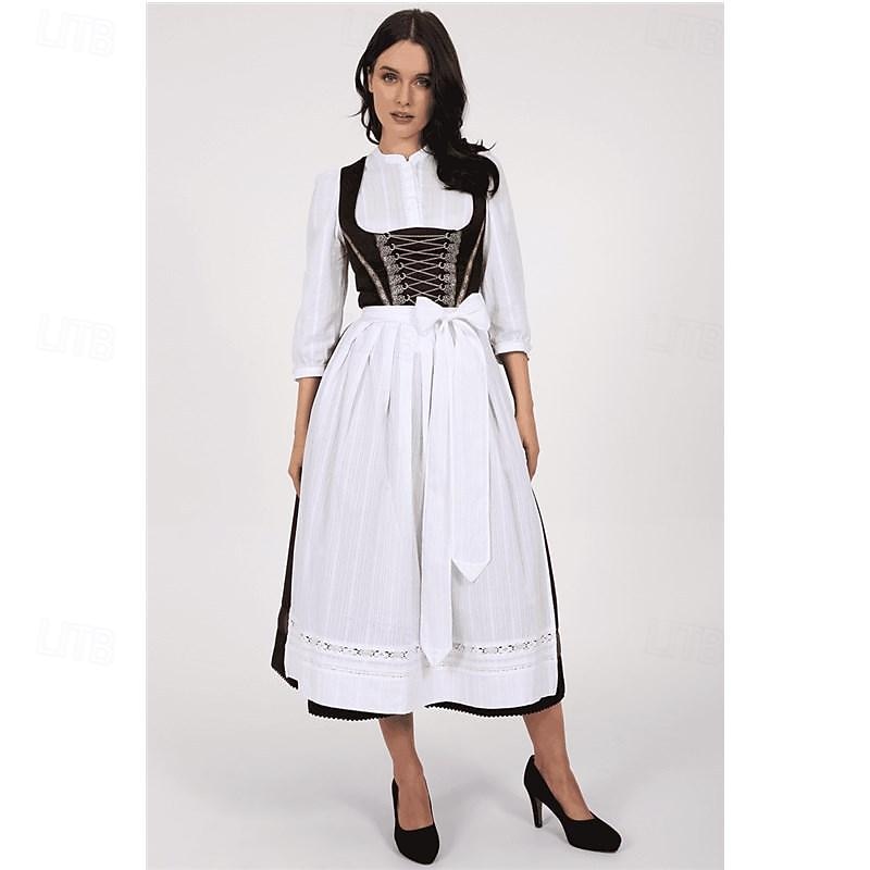 Oktoberfest Kjoler Dirndl bayerske Hushjelp Tysk München Enger Dame Tradisjonell stil klut 2026 - $65.99 –P2