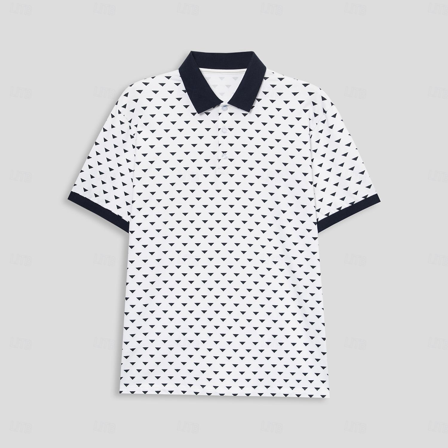 Homme Plaid Manche Courte Polos Col Rabattu Occasionnel Vêtement décontracté de travaile Formel Extérieur Soirée Imprimé Été Noir de 2025 ? $26.99 –P2