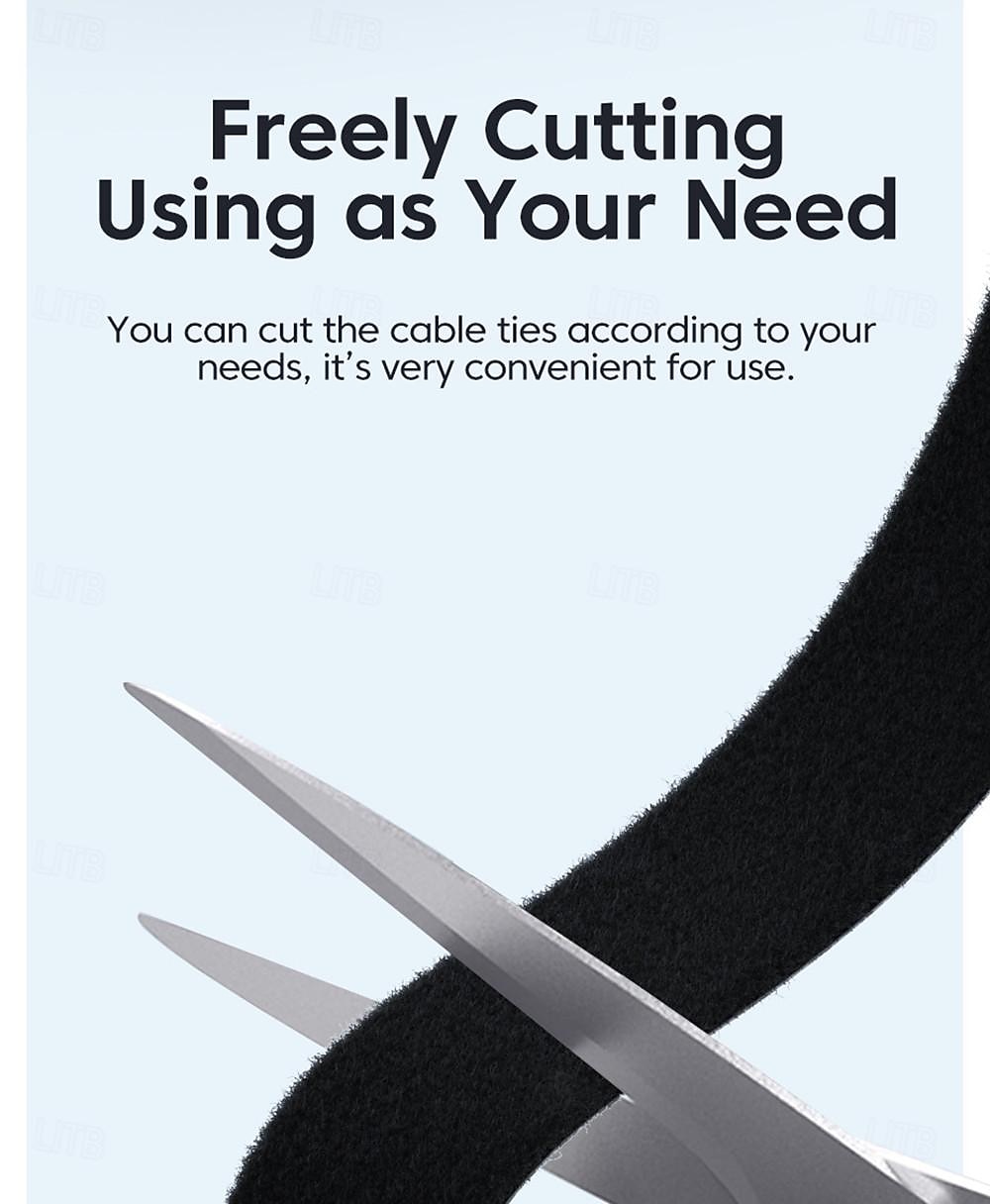 Velcro Tape Nylon Self-adhesive Binding Tape Data Cable Power Cable Organizer Tape 2025 - $11.99 –P2