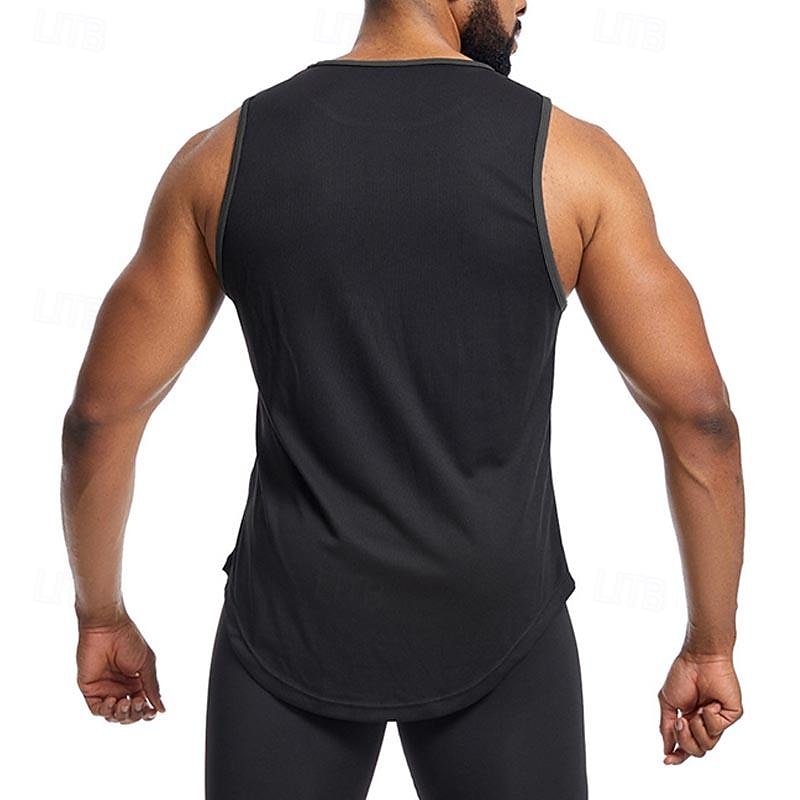 Homens Camisola de alças do exercício Regata de Corrida Regata para Academia Sem Manga Colete Casual Roupa Esportiva Cor Sólida Secagem Rápida Macio Respirável Treino de Ginástica Caminhada Cooper de 2025 por $7.99 –P10