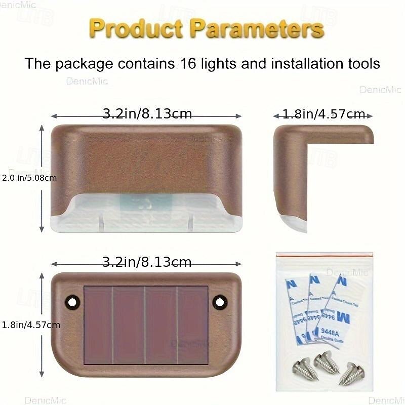 20pcs Solar LED Fence Lights - Effortless Charging, Durable Waterproof Design - Brighten Your Garden, Steps & Pathways with Cool White Ambiance - A Perfect Decorative Lighting Solution for Courtyards 2025 - $69.99 –P8