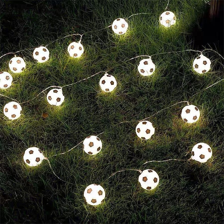 luci della stringa di calcio luci della stringa della palla di sport euro cup usb o funzionamento a batteria 1.5m 3m 6m lucine mix baseball basket calcio calcio luci a led del 2025 a $13.49 –P11