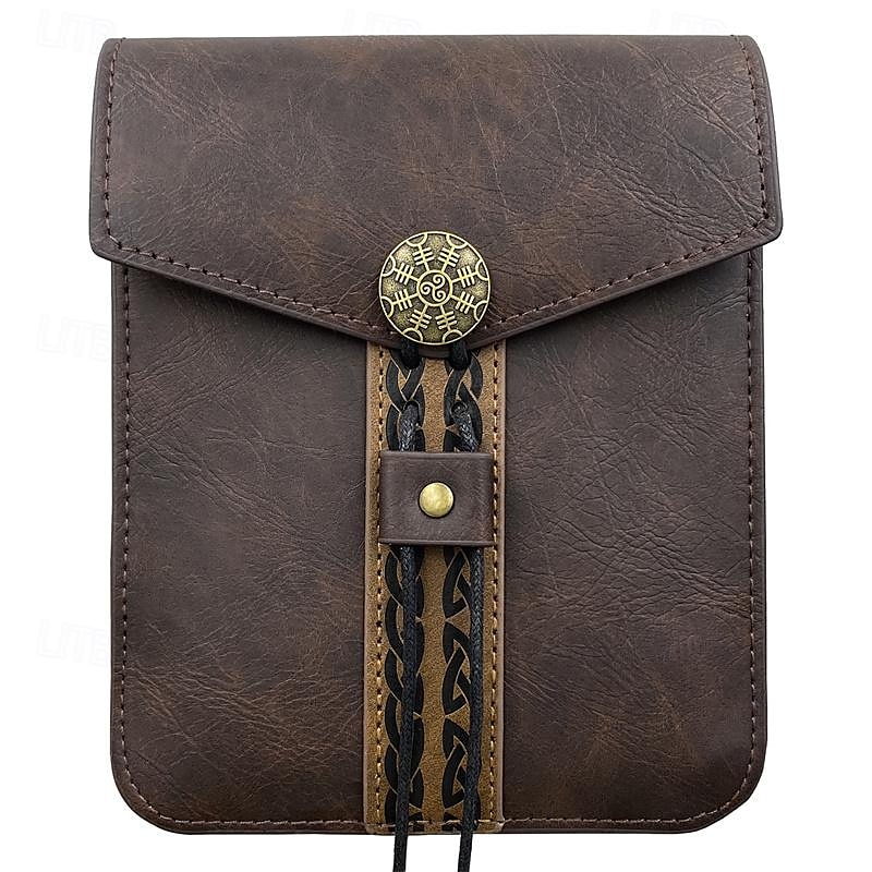 Punk e gótico Medieval Século XVII saco bolsa de cinto saco de dados Ranger Elfo Homens Mulheres Unisexo Celta Viking Fantasia Carnaval Baile de Máscaras dia das Bruxas Mascarilha Adulto Bolsa de 2025 por $23.99 –P1