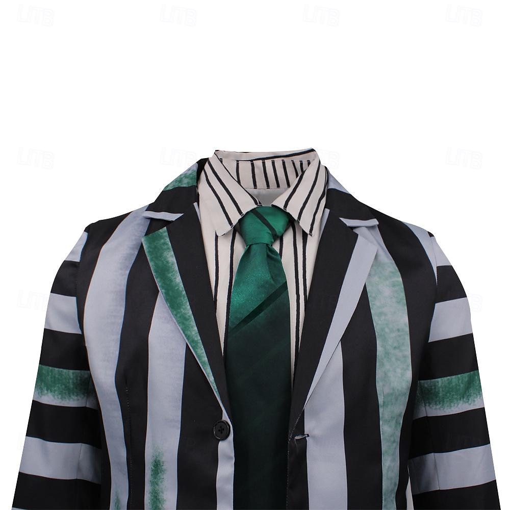 Beetlejuice 2 Horrorfilm Käfersaft Anzüge & Blazer Erwachsene Herren Cosplay-Kostüm Party / Abend Karneval Einfaches Karnevalskostüm 2025 - $88.99 –P13