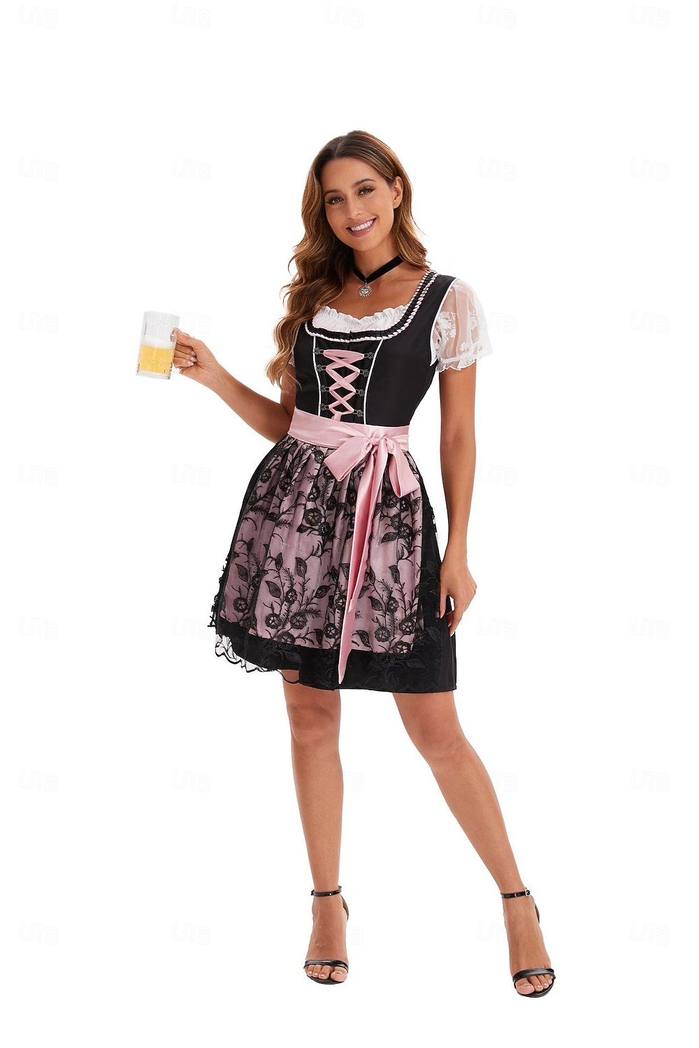 Oktoberfest Vestidos Dirndl Trachtenkleader Comprimento mini Oktoberfest / Cerveja Bávaro Traje Tradicional prados Mulheres Pano de Estilo Tradicional de 2026 por $61.99 –P5