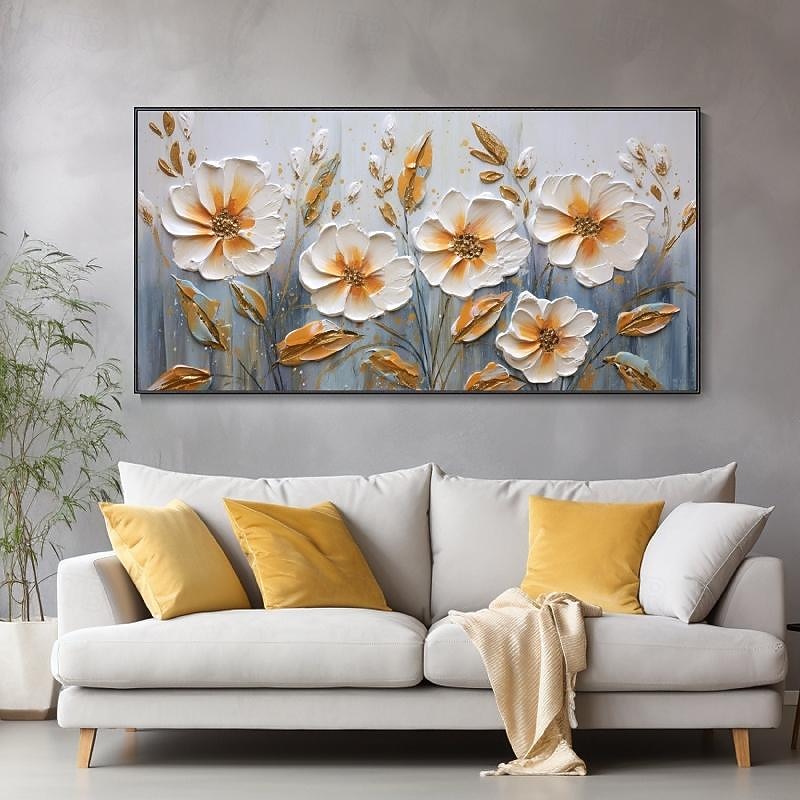 pictură în ulei forală pictură manuală abstractă artă cu flori 3d pictură în ulei pe pânză pictură în ulei peisaj natural realizat manual decorarea casei pictură în ulei cu flori de trandafir artă 2026 - $69.99 –P9