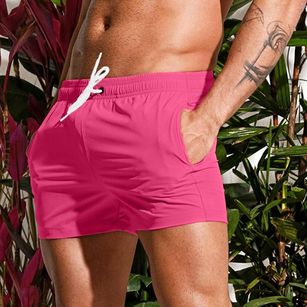 Voor heren Lange zwembroeken Zwemshorts Boardshorts Trekkoord Elastische taille Effen Comfort Sneldrogend Korte Strand Feestdagen Weekend Modieus Casual Marineblauw Micro-elastisch 2026 - $12.49 –P13