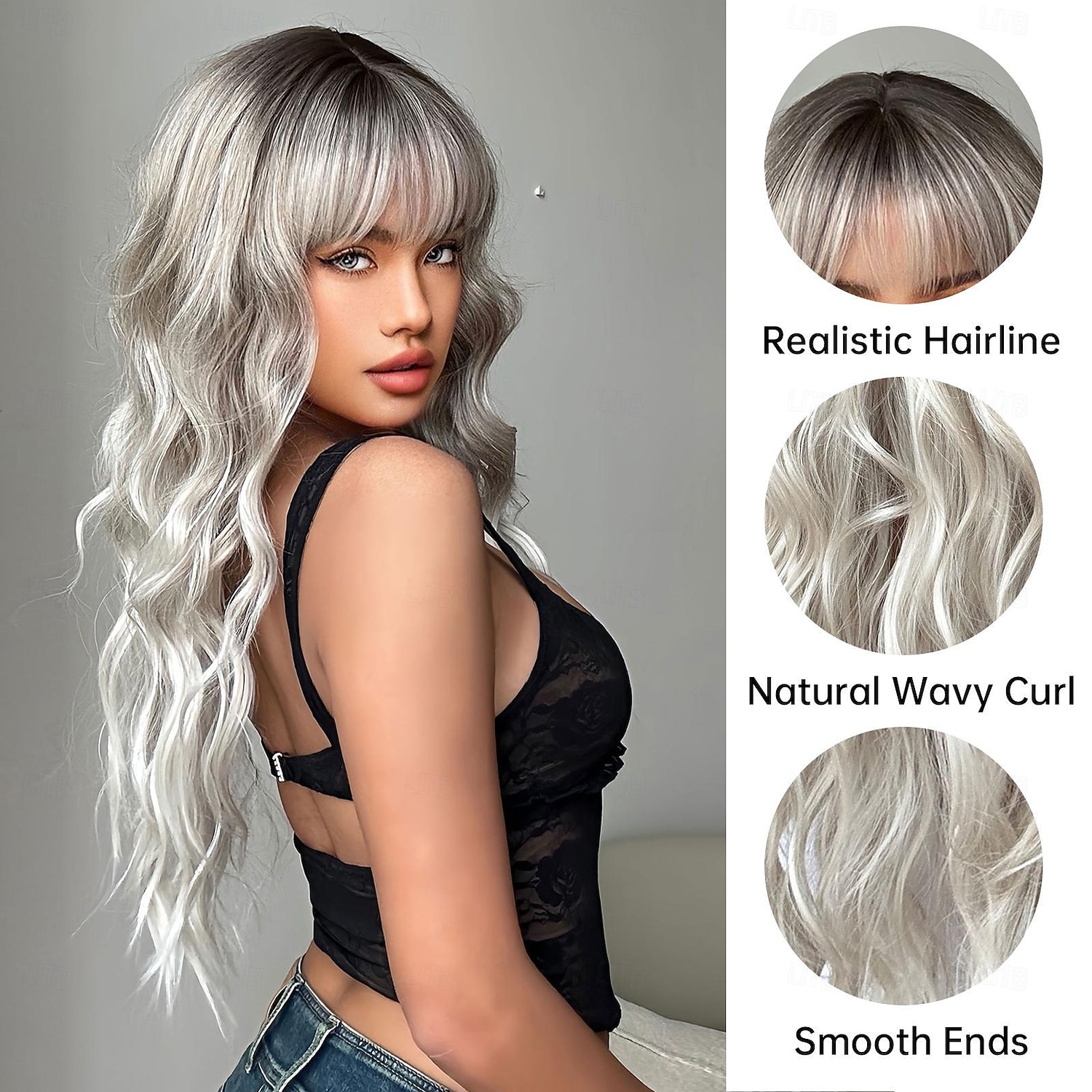 Synthetische pruiken Uniformen carrière Kostuums Prinses Gekruld Golvend Middelste stuk Gelaagd kapsel Machinegemaakt Pruik 66.0 cm Lichtgoud Synthetisch haar Dames Cosplay Feest Modieus Blond Natuur 2026 - $28.99 –P2