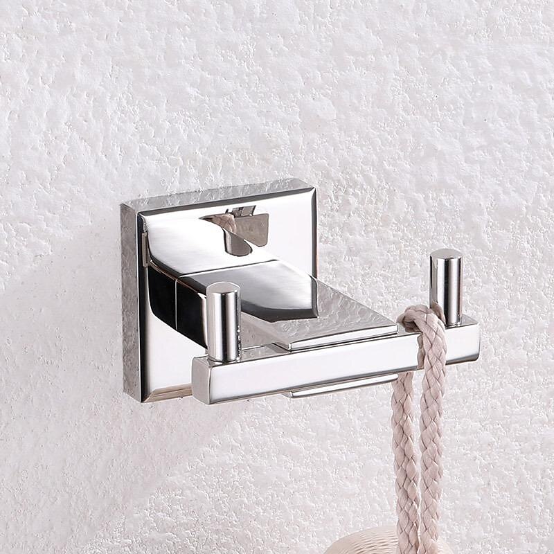 Heavy Duty Double Robe Hook Wall Mount Stainless Steel Hand Towel Hooks for Bathrooms, Mirror Polish 2025 - $27.99 –P7