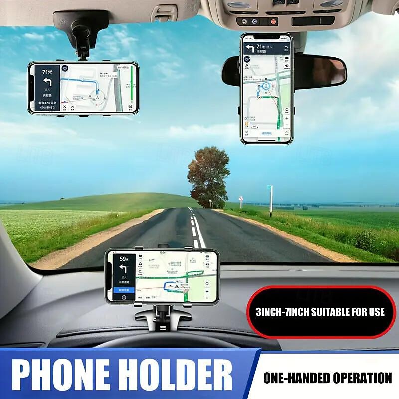 360° Adjustable Waterproof Car Phone Mount - Dashboard Holder Stand Bracket with PVC Material, Easy Installation​ 2025 - $17.99 –P5