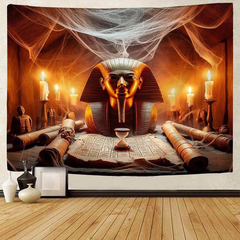 egipski piramida faraon wiszące gobelin wall art duży gobelin mural wystrój fotografia tło koc kurtyna strona główna sypialnia salon dekoracja bóg boskość 2026 - $20.99 –P2