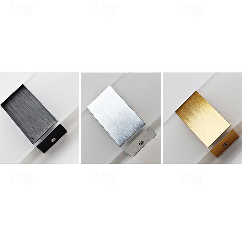 led vegglampe 2-farget lyskilde 10cm 5w akryl moderne minimalistisk ip54 innendørs dekorative hjem interiørbelysningsarmaturer for stue soverom korridor gang 85-265v 2025 - $33.99 –P3