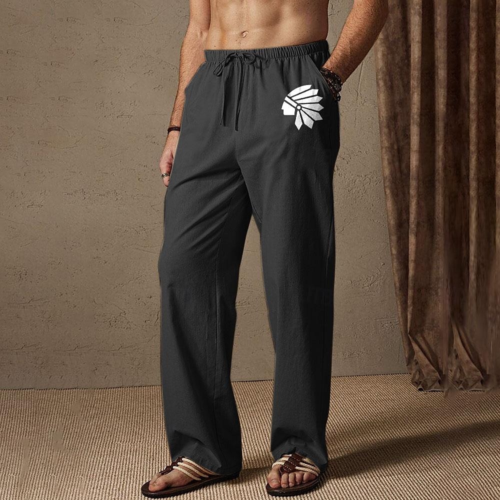 Per uomo Pantaloni estivi Vita elastica Pop art Comfort Lunghezza intera Esterno Abbigliamento di strada Festività Hawaiano Nero Bianco Media elasticità del 2025 a GBP £20 –P3
