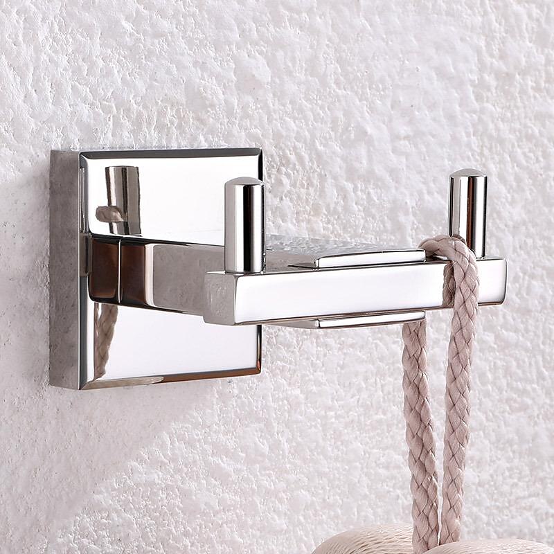 Heavy Duty Double Robe Hook Wall Mount Stainless Steel Hand Towel Hooks for Bathrooms, Mirror Polish 2025 - $27.99 –P6
