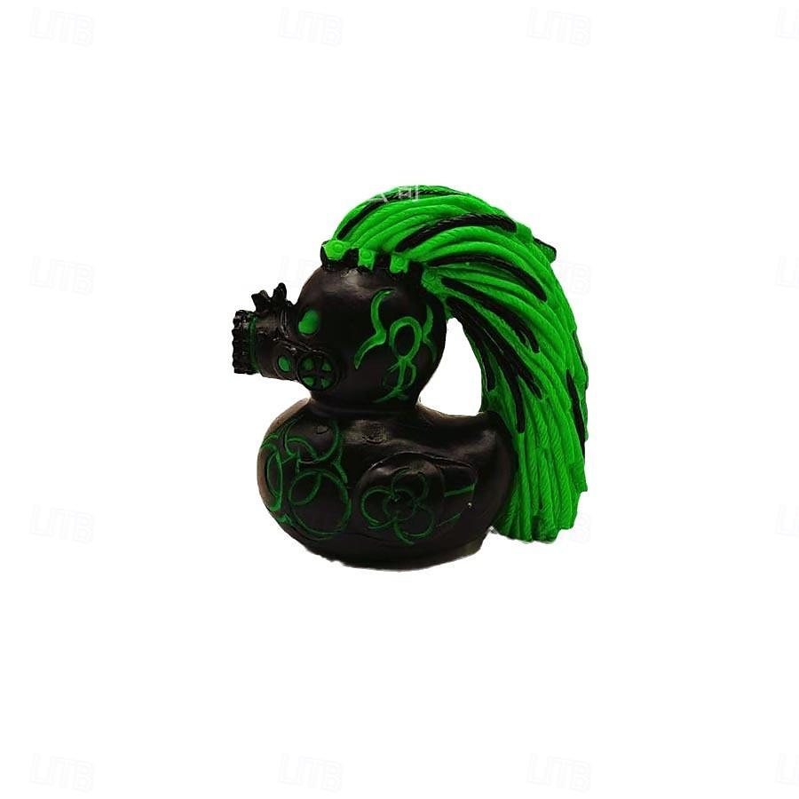 decor statuie de rață colecție rășină satanic, punk, gotic și rock'n'roll ducks - completări perfecte pentru dna. display-ul excentric și cu tematică întunecată a Valentinei 2026 - $16.99 –P9