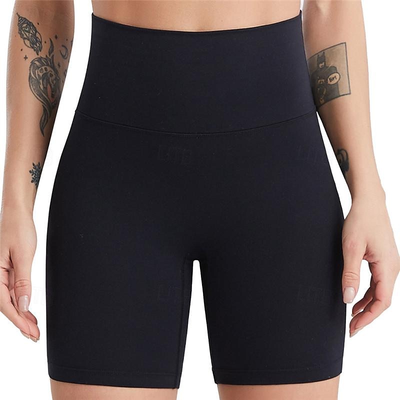 Women's Gym Shorts Yoga Shorts Workout Shorts Multiple Pockets High Waist Yoga Gym Workout Pilates Shorts Black Pink Army Green Sports Activewear Stretchy Slim 2025 - $16.49 –P15