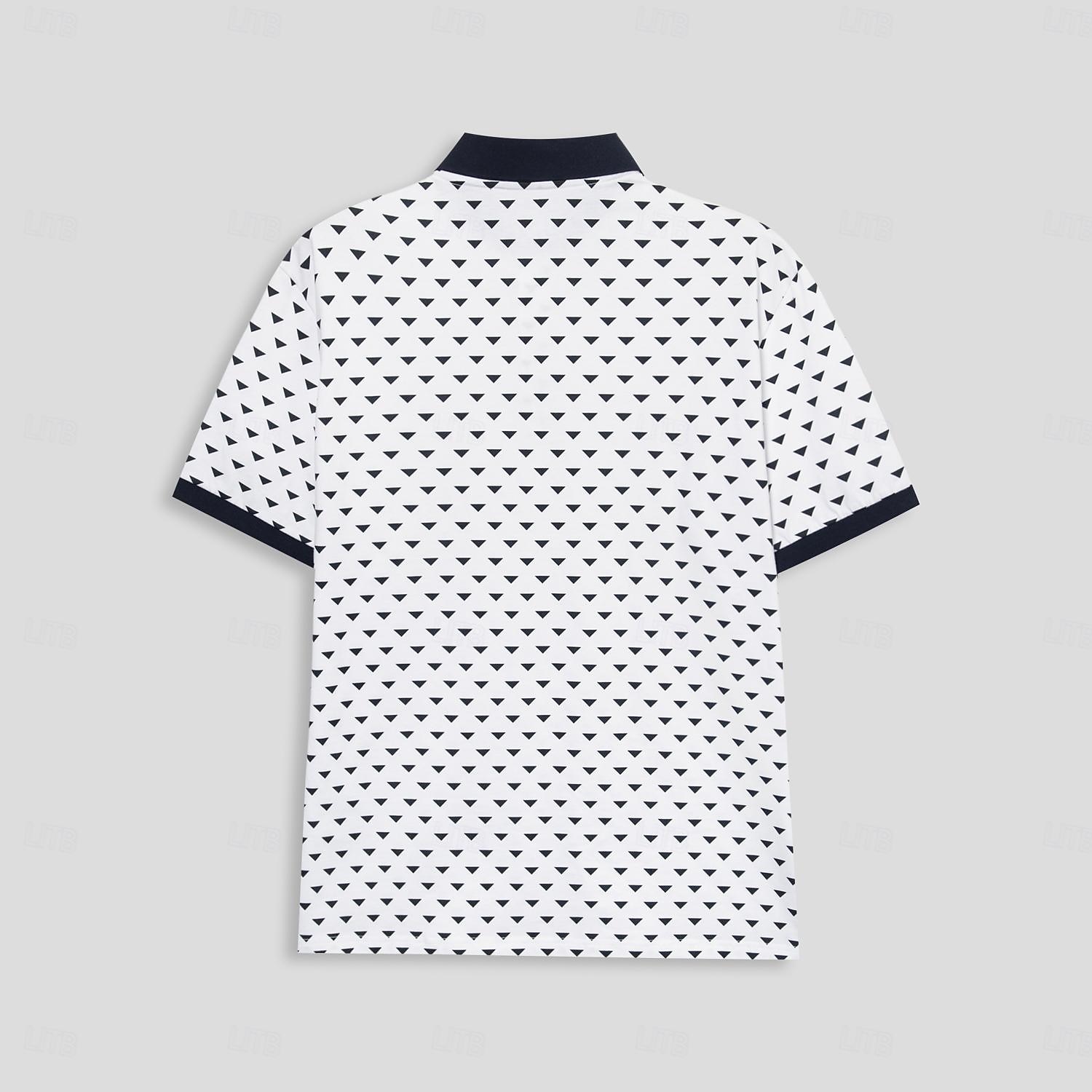 Homme Plaid Manche Courte Polos Col Rabattu Occasionnel Vêtement décontracté de travaile Formel Extérieur Soirée Imprimé Été Noir de 2025 ? $26.99 –P3