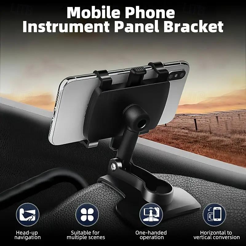 360° Adjustable Waterproof Car Phone Mount - Dashboard Holder Stand Bracket with PVC Material, Easy Installation​ 2025 - $17.99 –P2