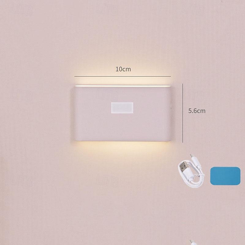 תאורת לילה led חיישן תנועה, USB נטענת אלחוטית תאורת לילה אלחוטית ארונות מטבח מסדרון אורות צעדי לילה לחדר אמבטיה, מסדרון, חדר שינה, חדר ילדים, מטבח ומדרגות 1/2/3 יחידות 2025 - $18.99 –P10